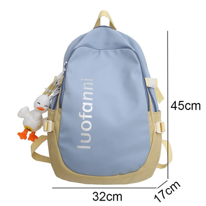 Fashion Women Waterproof Laptop Book Bags Lady Student Backpack Girl Travel School Bag Trendy Cool Female College Backpack Nylon