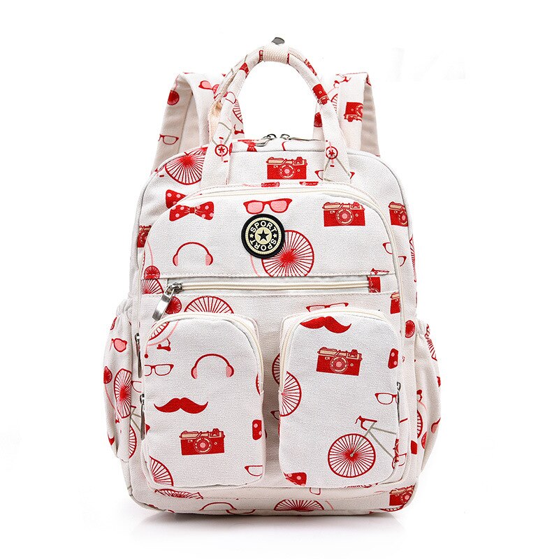 Women Backpacks Multi-Pocket Nylon School Fashion Backpacks for Student Female Girls Kawaii Laptop Book Pack