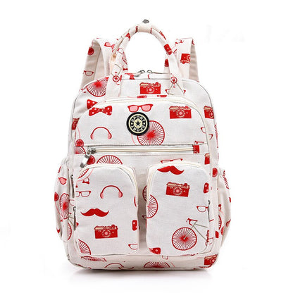 Women Backpacks Multi-Pocket Nylon School Fashion Backpacks for Student Female Girls Kawaii Laptop Book Pack