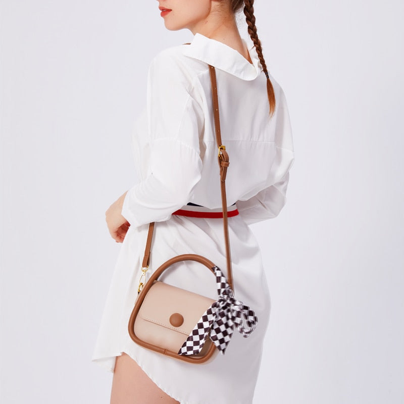 New Fashion Designer Shoulder Bag Women Brand Soft PU Leather Handle Handbag Female Classic Casual Solid Women Crossbody Bag