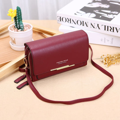 New Women Pu Leather Handbags Female Multifunctional Large Capacity Shoulder bags Fashion Crossbody Bags For Ladies Phone Purse