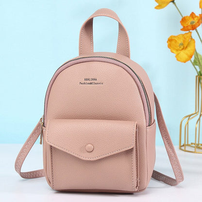 Brand Designer Fashion Women Backpack Small Soft PU Leather   Mini High Capacity Backpack Female Ladies Shoulder Bag Purse Femal