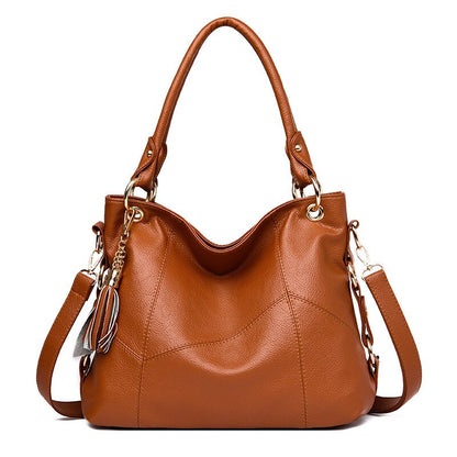 Genuine Leather Top Handle Bucket Bags For Women Luxury Designer Handbag Shoulder Tote Bags Brown Purses Crossbody Messenge Bag