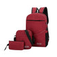 3 Piece Set Fashion Men Backpack School Bag for Girls Nylon Waterproof Bookbags Large Capacity Travel School Bags