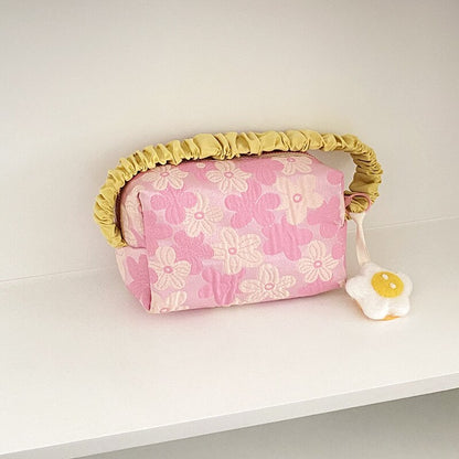 3D Flower Print Cosmetic Bag Women New Handbags and Purses Cloud Bag Makeup Bags Organizer Elegant Make Up Bags Neceser Mujer