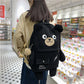 Japanese Corduroy Bear Backpacks for Cute Women Multi-pockets School Bags Large Capacity Backpack Teenger Girls Schoolbag Female