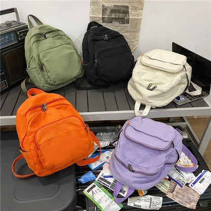 маленький рюкзак Canvas Women Small Backpack Vintage Feminina School Mini Backpack Women  Bagpack Female Solid Girl mochilas