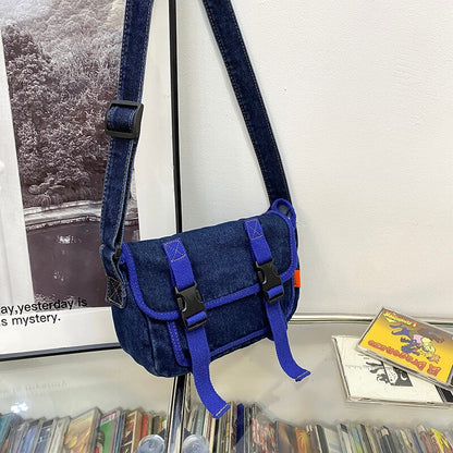 Denim bag Crossbody Bags Youth Fashion Jean Casual Small Mini Square Ladies Shoulder Bag Women Messenger Bags