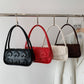 New Style Women Vintage Armpit Shoulder Bag Heart Shape Pattern Ladies Flap  Bag High Quality PU Leather Handbag Purses