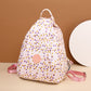 New Canvas Fashion Flower Printing Lightweight Waterproof Backpack Simple Leisure Large Capacity Student Backpack