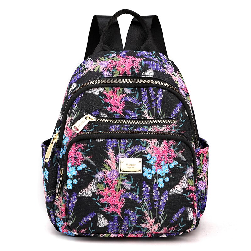 Fashion Women Soft Nylon Small Backpack Designers Brand Multifunction Solid School Bags for Teenage Girls Mochila Feminina