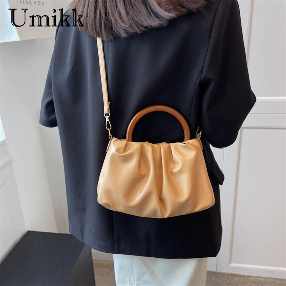 Women Fashion Shoulder Bag Creative Special Design Shoulder Bag Solid Color Messenger Bags Leather Handbags