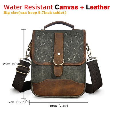 Original Leather Male Design Casual Shoulder messenger bag cowhide Fashion 8&quot; Tote Crossbody Mochila Satchel bag For Men 143-g