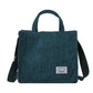 Women Vintage Messenger Bags Corduroy Zipper Shoulder Bag Small Cotton Canvas Handbag Casual Tote Female Eco Crossbody Bag