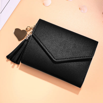 Mini Tassel Wallet Women Fashion Purse Female Short Mini Wallets Korean Students Lovely Purse Female Small Wallet for Women