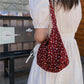 Floral Flower Hand Casual Carry Large-capacity Shoulder BagNew Summer Retro  Armpit Bag Ladies Bag Cloth Bag
