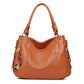 Genuine Leather Top Handle Bucket Bags For Women Luxury Designer Handbag Shoulder Tote Bags Brown Purses Crossbody Messenge Bag