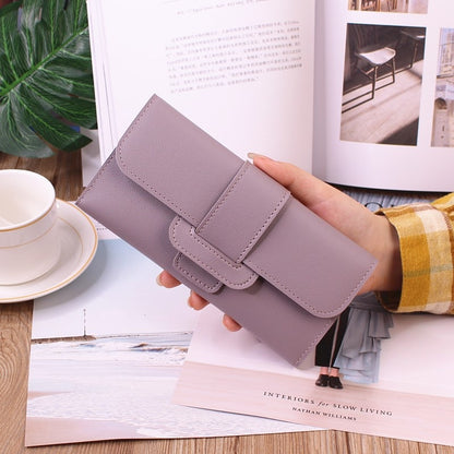 PU Leather Women Wallets Luxury Long Hasp Fold-over Pattern Coin Purses Female Brand Solid Colors New Thin Clutch Phone Bag