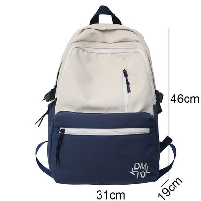 Ladies Trendy High Capacity Leisure Book Bag Female Laptop College Backpack Girl Travel School Bags Fashion Women Backpack Nylon