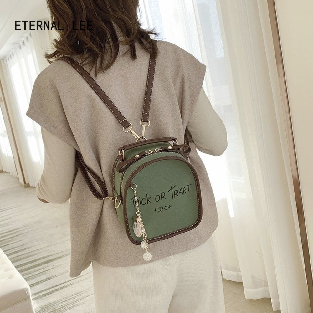 New Korean Version of Versatile Small Backpack Women&#39;s Fashion Simple INS Super Hot Mini Bag