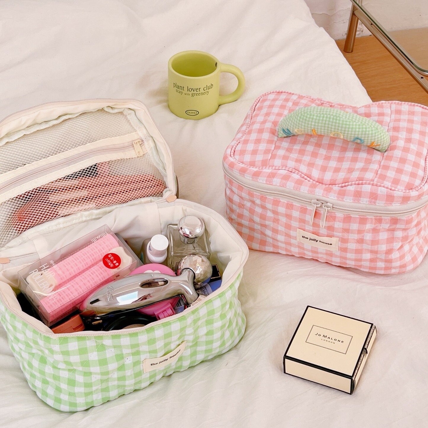 New Large-capacity Korean Wind Cotton Cosmetic Bags Females Travel Toilet Makeup Storage Pouch For Women’s Make Up Case Box