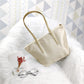 Women&#39;s Large Capacity Zipper Shopping Travel Tote Bag Fashion Casual Waterproof PVC Mobile Phone Change Shoulder Bag