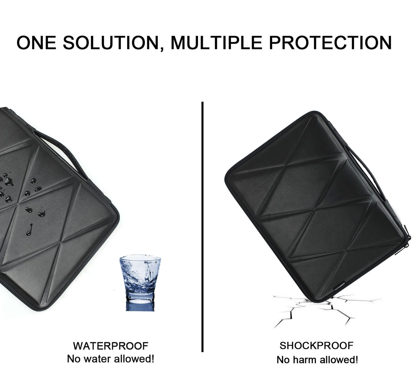 MCHENG10&quot;,13&quot;,14&quot;,156&quot;Inch Laptop Handbag Sleeve Lightweight Business Briefcase Water Resistant Office Messenger Bag With Handle