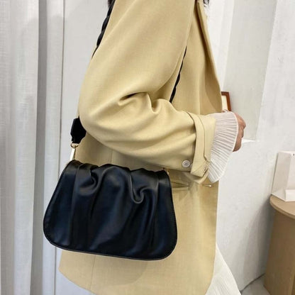 Women PU Leather Messenger Bags Fashion Plated Hasp Litter Handbags Mujer Crossbody All-match Shoulder Elegant Flap Bag Ulzzang