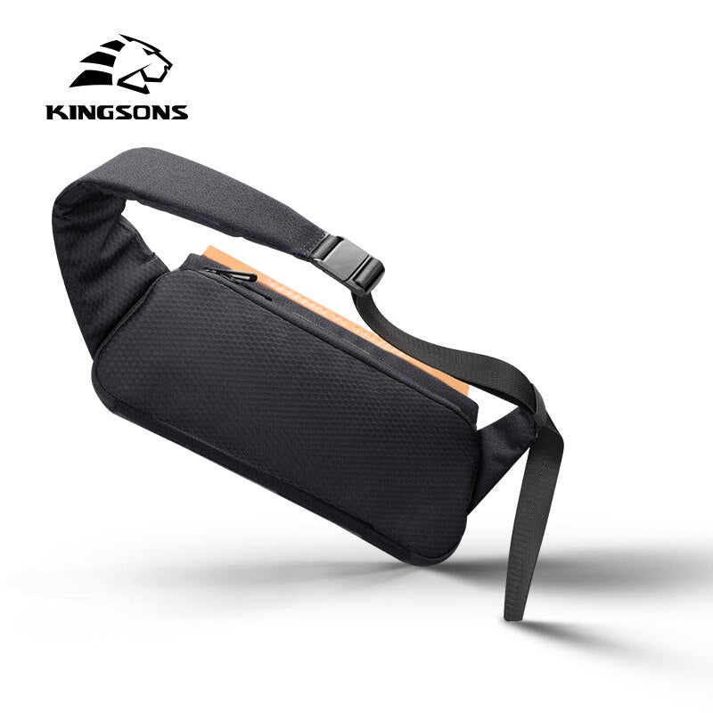Kingsons NEW Crossbody Men Shoulder Bag Male Sling Chest Cross Body Messenger Handbag For Waist Belt Matching Waterproof