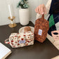 Korean Fashion Pencil Case Corduroy Plaid&Flowers Makeup Bag Lipsticks Bag Women Neceser Small Cosmetic Bag Beauty Organizer Bag
