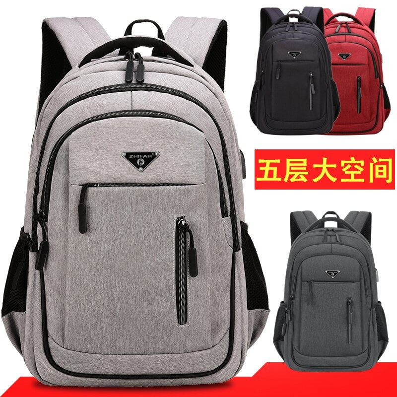 Men USB Charging Laptop Backpack 15.6inch Multifunctional High School College Student Backpack Male Travel Business Bag pack