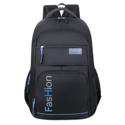 Fashion Men&#39;s Backpack Oxford Cloth Black Waterproof Computer Bag Men&#39;s and Women&#39;s Travel Leisure Backpack