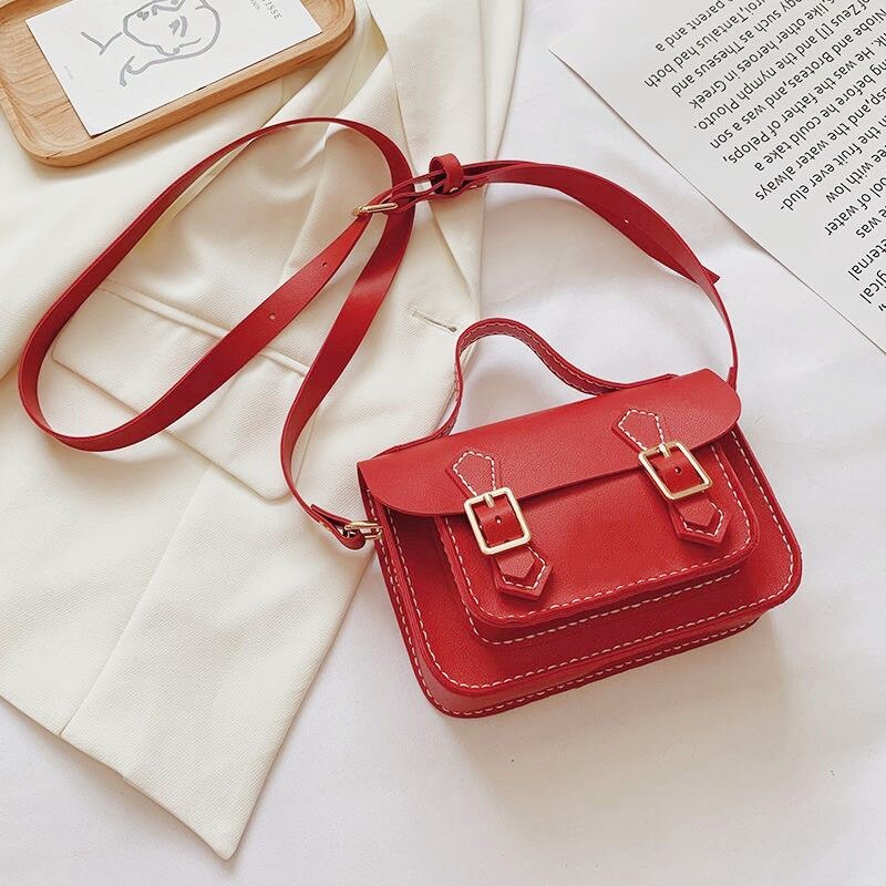 LL002 Diy Cambridge Bag Handmade Stitching With Sewing Tools Handle Shoulder Bag Accessories Pu Leather Adjustable