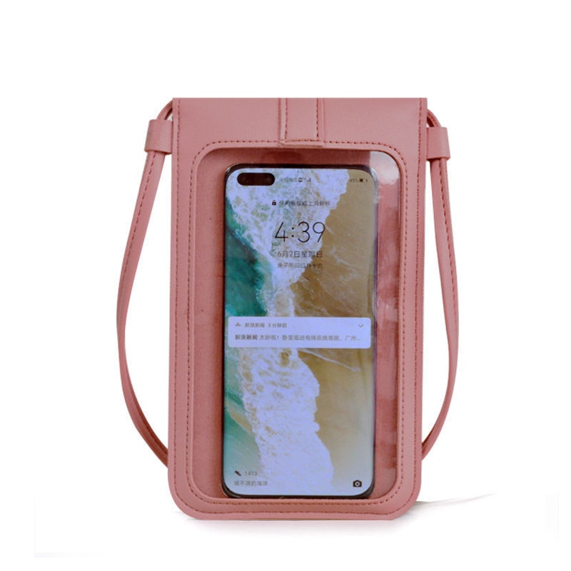 Ladies Touch Screen Cell Phone Purse Smartphone Wallet PU Leather Shoulder Strap Handbag Women Bag Fashion mobile wallet