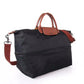 Lightweight Travel Bag Dumpling  Bag Large Unisex  Nylon Cloth with Leather Handbag Travel Bag Women&#39;s Tote Bag