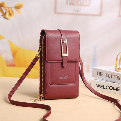 Women Wallet Brand Touchable Mobile Phone Bags Small Card Holders  Handbag Purse Clutch Wallets Messenger Shoulder Bag Female