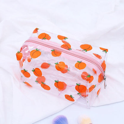 Women Transparent PVC Travel Cosmetic Bag Clear Waterproof Zipper Makeup Bag Beauty Organizer Make Up Case Wash Toiletry Bags