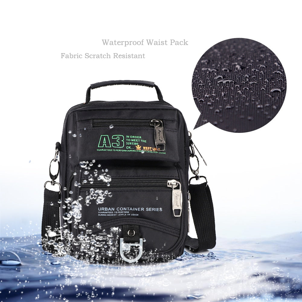 Tactical Men Messenger Nylon Bag Outdoor Army Multifunction Travel Bag Waterproof Phone Shoulder Military Crossbody Pockets 3705