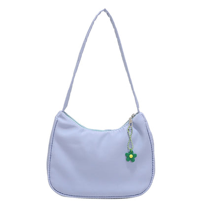 Women Underarm Bag Retro Solid Color Ladies Handbags Fashion Flower Design Girls Small Shoulder Bags