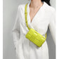 Authentic Leather Weave Women&#39;s Shoulder Bag Fashionable All-Match Waist Bag Crossbody Double-Shoulder Strap Multi-Functional
