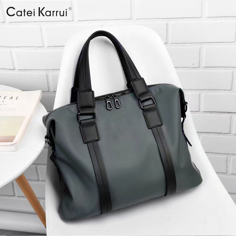 New men&#39;s handbag briefcase large capacity Oxford cloth bag European and American trend