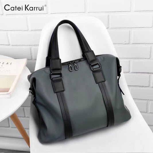 New men&#39;s handbag briefcase large capacity Oxford cloth bag European and American trend