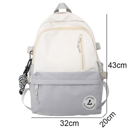 Lady Cute Laptop College Backpack Cool Women Travel Nylon Student Backpack Female Kawaii Trendy Book Bag Fashion Girl School Bag