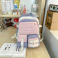 DCIMOR Letters Embroidery Women Backpack Lady Cool Travel Bag Large Capacity Nylon Bookbag Kawaii Girl Schoolbag College Mochila