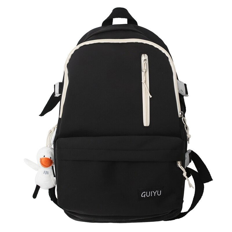 Cool Female Waterproof College Backpack Lady Nylon Laptop Backpack Book Girl Travel Student Bag Fashion Women School Bags Trendy