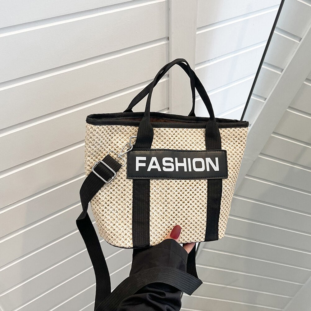 Woven Bag Trendy Style Retro Simple Fashion Niche Design Single Shoulder Messenger Phone for Girlfriend Gift