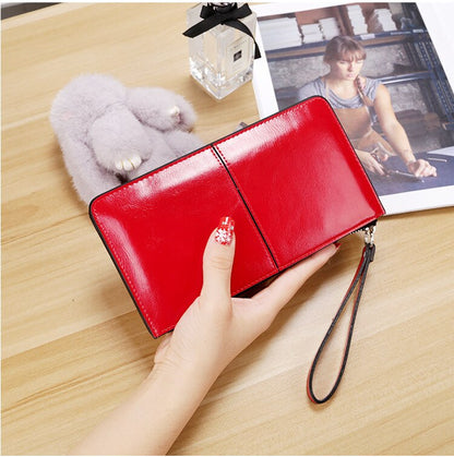 Luxury Women&#39;s Wallet Ladies PU Leather Long Women&#39;s Mobile Phone Bag Card Bag Handbag Fashion Convenient Wallet Women