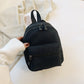 Casual Nylon Women Mini Backpack Fashion Solid Color Preppy Style Students School Bags Female Small Travel Knapsack Rucksacks