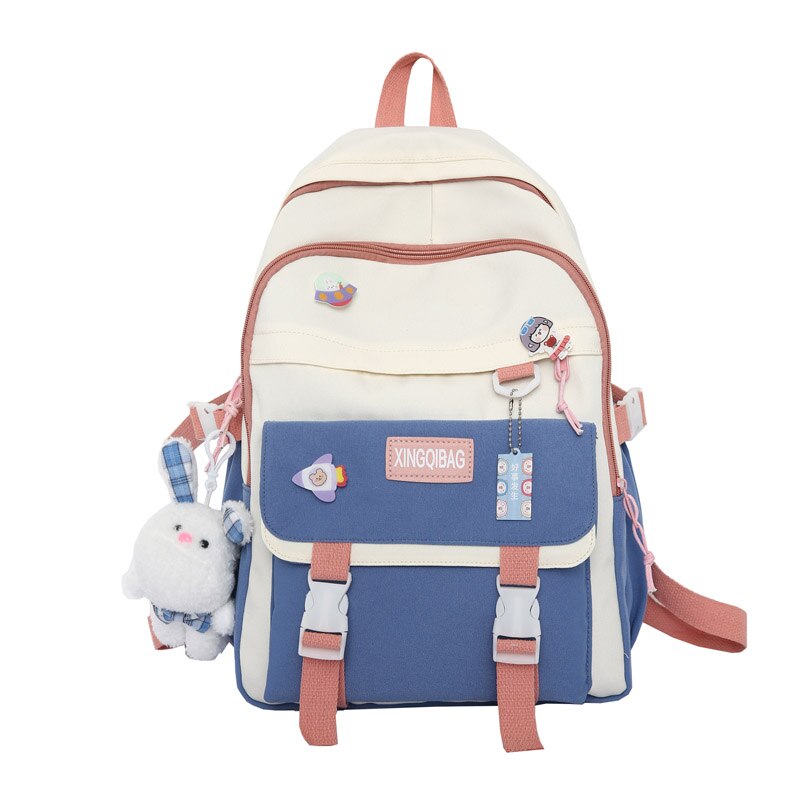 Cute Girl Laptop Backpack Fashion Kawaii Ladies  Travel School Bag College Student Cool Backpacks Women Harajuku Badge Bag