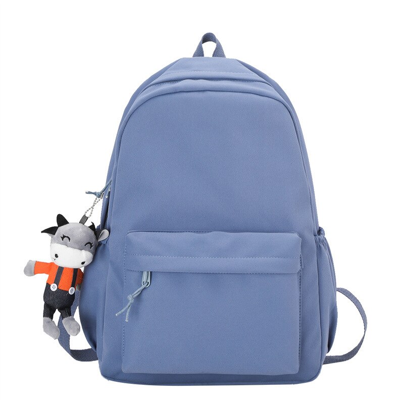 Simple Casual School Bag Korean Student Backpack Waterproof Nylon Women Backpacks Sport Travel Bags for Female Girls